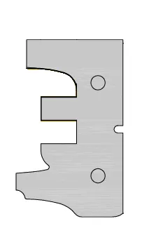HW Profilmesser zu WPL Möbeltür-Konterkombifräser (C015), 49.5x32.6x2mm