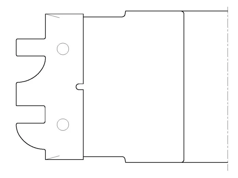 WPL Möbeltür-Konterkombifräser, D=145mm, ND=125mm, HD=24.5mm, B=30mm, Z2, R