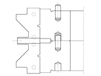 WPL Türen-Konterkombisatz, D=153mm, ND=125mm, HD=40-45mm, B=30mm, Z2, R