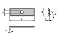 HW Wendeplatte 4-schneidig, 35° 19.4x12x1.5mm, KCR02+