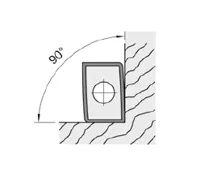 DP Wendeplatte - System "FourCut", 14x9.8x2mm, 2-seitig, bombiert, 90° Ecke