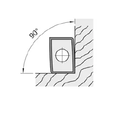 DP Wendeplatte - System "FourCut", 14x9.8x2mm, 2-seitig, bombiert, 90° Ecke