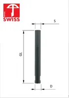 WAVE Bohrerschaft HWS für D15-20mm, GL=90mm, S=10mm
