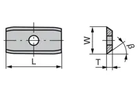 HW Wendeplatte 2-schneidig, 35°, 20x12x1.5mm, BO KCR18+