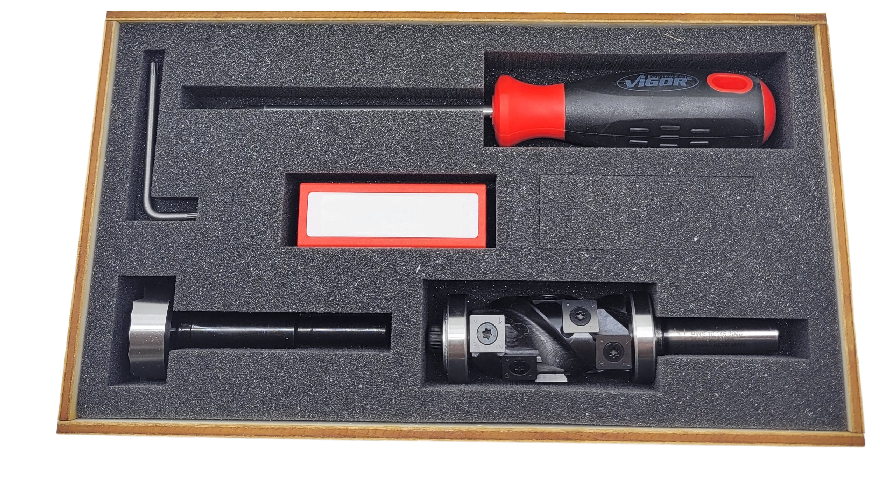 WPL Spiral-Bündigfräser Set, D=30mm, NL=55mm, GL=120mm, S=12mm, R