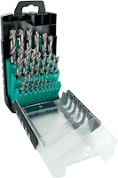 HS Holzspiralbohrer Satz ENT, 25-tlg. 1-13mm, 0.5 aufsteigend