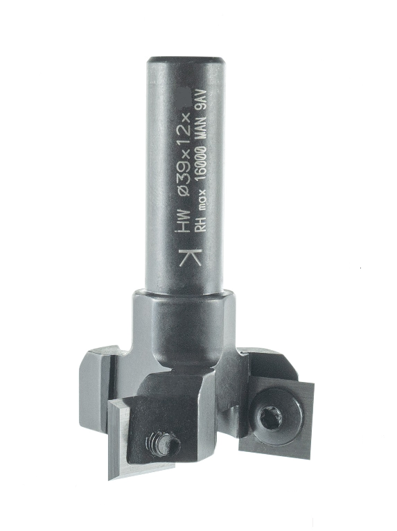 WPL Planfräser Z3, D=39mm, NL=12mm, GL=60mm, S=12mm, R