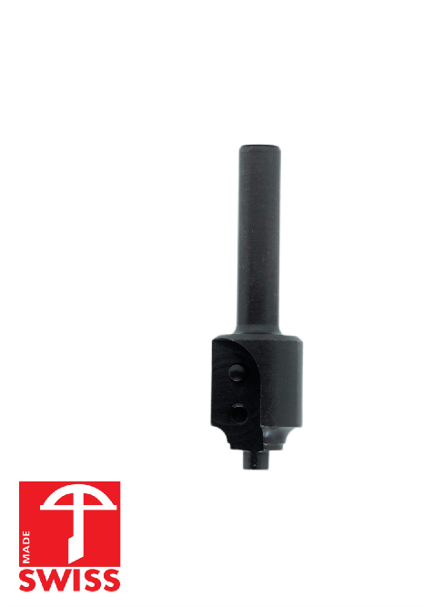 WPL Abrundfräserkopf R1-3, Z2, D=19mm, NL=12mm, GL=63mm, S=8mm, R