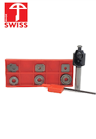 WPL Abrundfräser-Set R1-3, Z2, mit Kugellager D=19mm, NL=12mm, GL=63mm, S=8mm, R