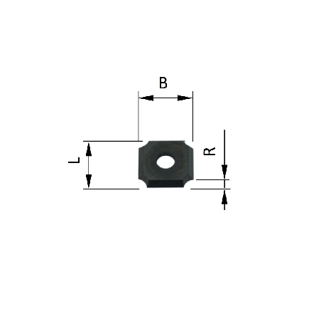 HW Wendeplatte R2, 12x12x1.5mm, 4-seitig