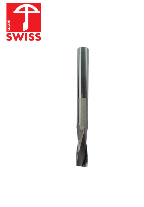 VHM Schlichtfräser Z2, D=8mm, NL=46mm, L1=25mm, GL=80mm, S=8mm, RL, pos.