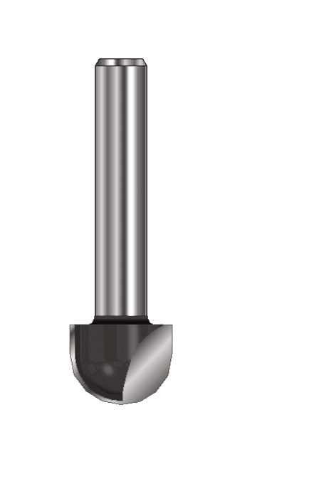 HW Hohlkehlfräser R8 Z2, D=16mm, NL=12mm, GL=44mm, S=8mm, R