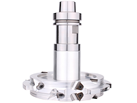 DP Decklagenfräser "Konstantin®" Z2 für CNC mit HSK, D=195mm, ND=165mm, LZ=174mm, SB=39.8mm, FT=15mm, BO=30mm, R