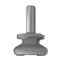 HW Griffmuldenfräser, D=38.1mm, D1=17mm, PT=18mm, NL=20.7mm, R=6mm, R1=1.8mm, GL=55.5mm, S=8mm