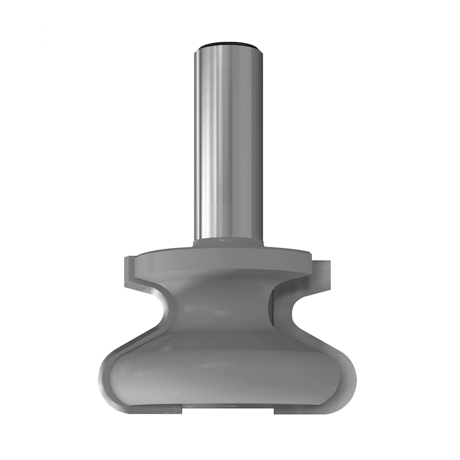 HW Griffmuldenfräser, D=47.6mm, D1=24mm, PT=22mm, NL=28.5mm, R=6.35mm, R1=3.2mm, GL=66.6mm, S=12mm