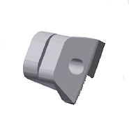 DP Wechselmesser - "Konstantin® PRO", 7.25x8.6mm, (halb), Typ 3, für D100-200