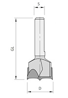 HW Zylinderkopfbohrer 'CABINEO' - Atemag/Benz, ø15mm, GL=37mm, S=6mm, L