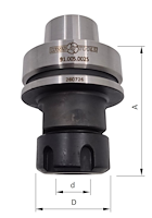 Spannzangenfutter ER25, D=42mm, A=72.5mm, HSK-F63