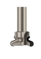 DP Griffmuldenfräser Z2, D=19.05mm, D1=9.5mm, NL=20mm, R=4.76mm, R1=2.4mm, GL=70mm, S=12mm, R